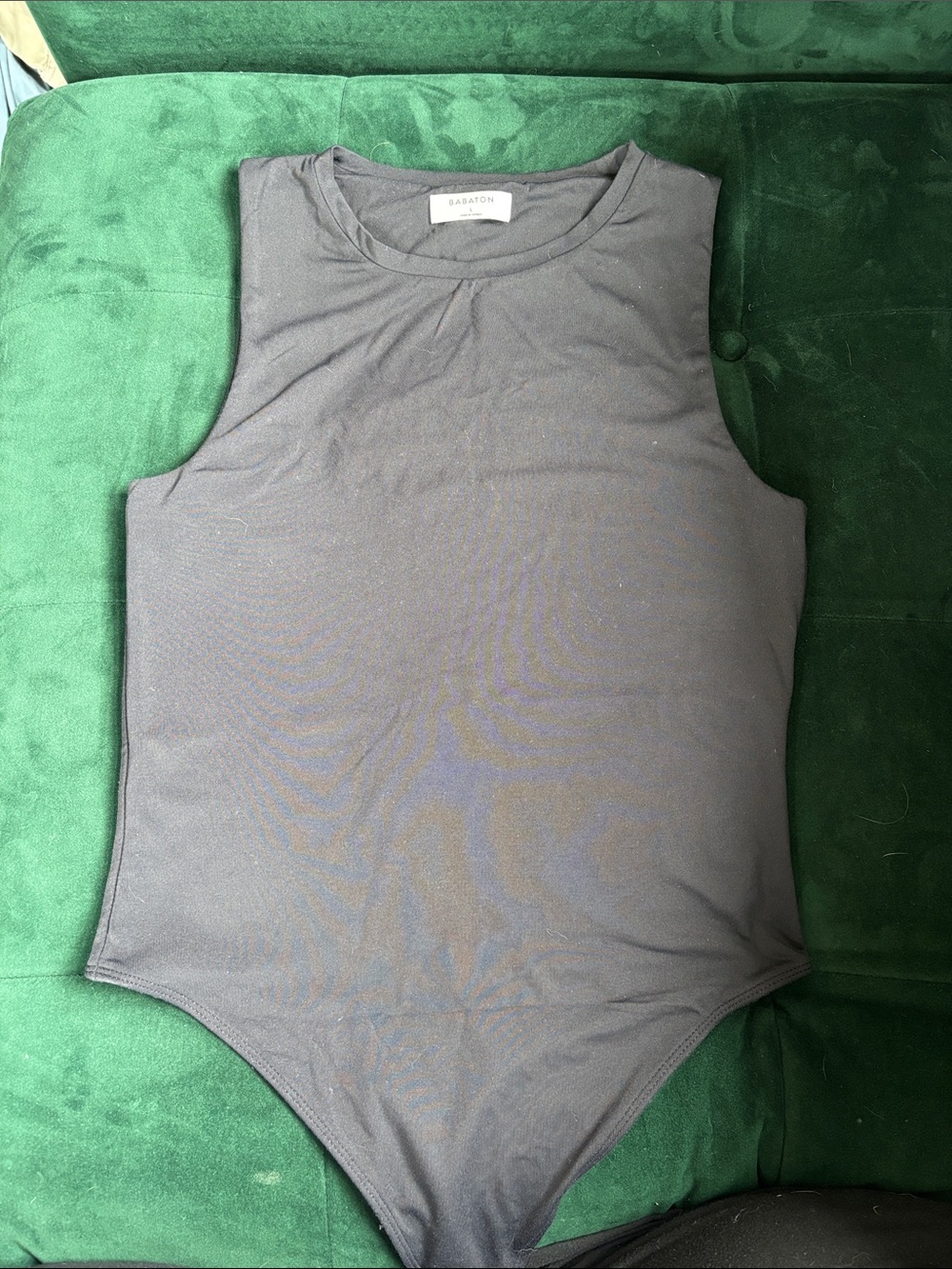 Babaton Black Sleeveless Bodysuit